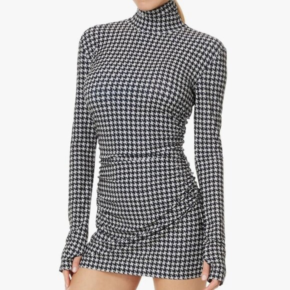 Norma Kamali Women's Long Sleeve Turtleneck Pickleball Dress - Picture 1 of 6